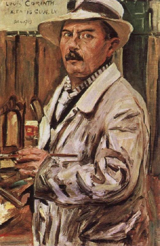 Self-Portrait in a Straw Hat, Lovis Corinth